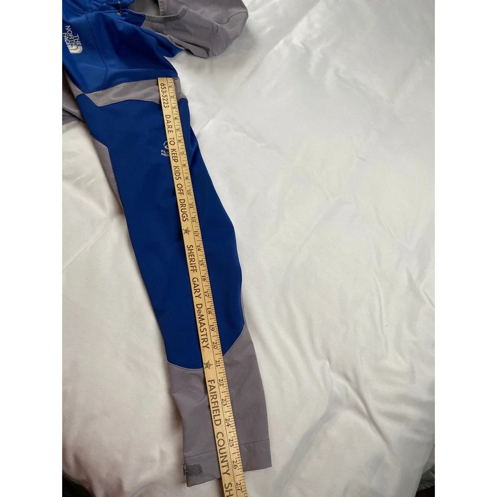 The North Face Flight Series Windstopper Jacket Mens XL Blue Grey Excellent Hood